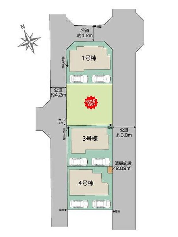 全4棟、4号棟です