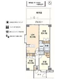 ユアコート武蔵藤沢 1階角部屋