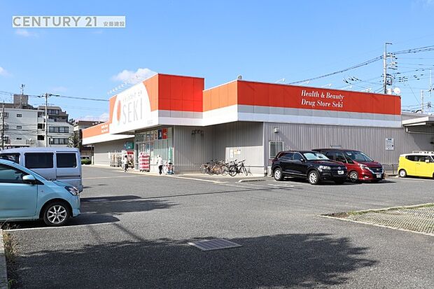 ドラッグストアセキ若葉店まで730m