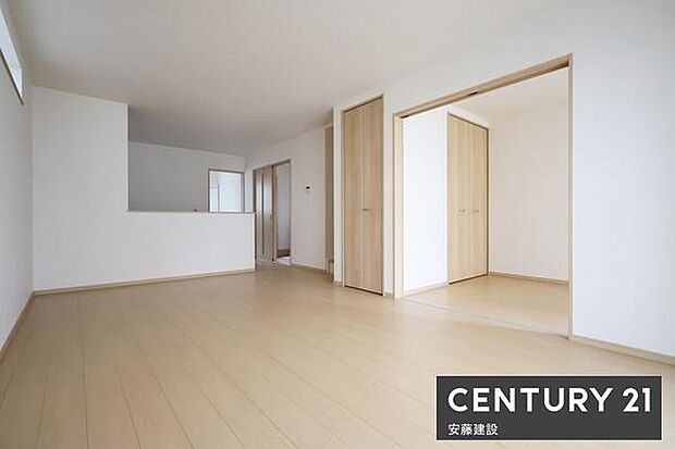 【　リビング　/　16帖　】家族みんながゆったりくつろげそうなLDK一日の大半を過ごす部屋だからこそ過ごしやすい空間にこだわりたいですね！