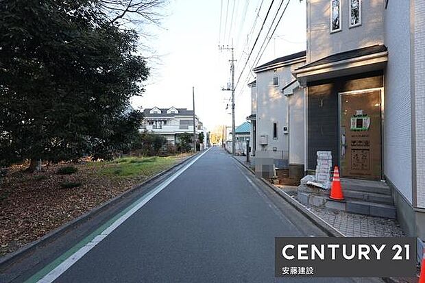 【 前面道路 】西側約4m私道・北側約4.6m公道