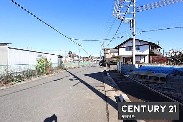 【　前面道路　】北側約8ｍ市道