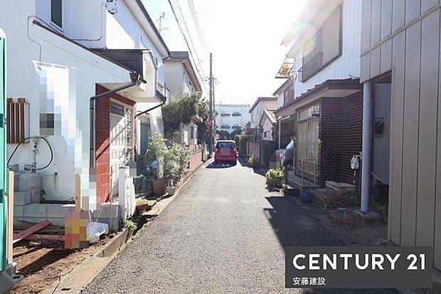 【　前面道路　】西側約4ｍ公道