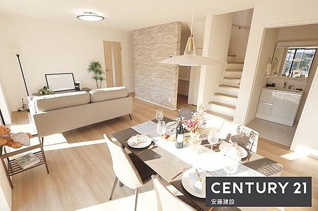 敷地面積約57坪のゆとりあるひろさ