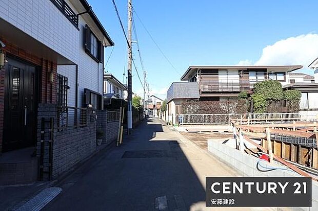 【　前面道路　】西側約5ｍ公道