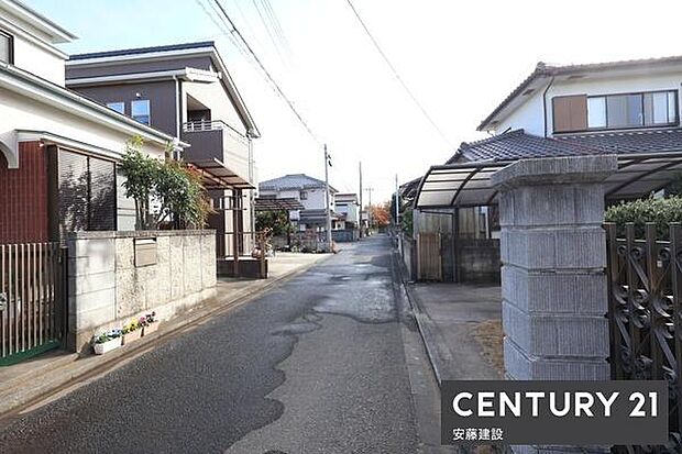 【　前面道路　】西側約4ｍ公道