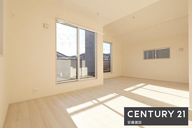 【 寝室(間仕切可) / 12帖 】間仕切りを作れば2部屋にもなるフレキシブルルーム!将来の家族人数に応じて変更可能な設計