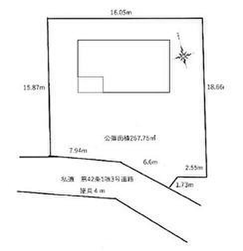 敷地約83坪！駐車スペースも広々