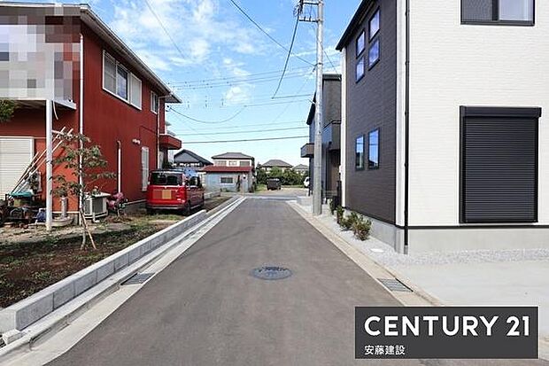 【 前面道路 】北側約5.3m公道西側約4.2m新設道路