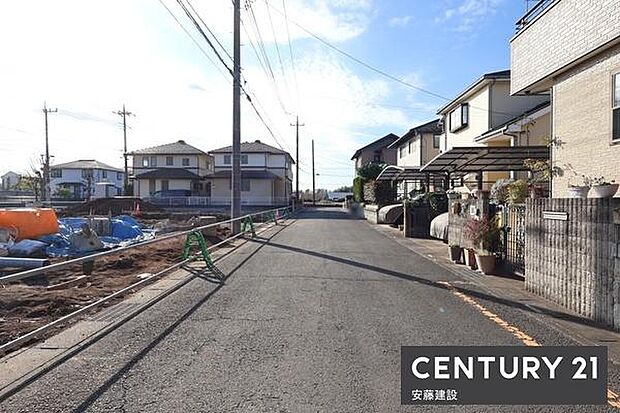 【　前面道路　】西側約6ｍ公道