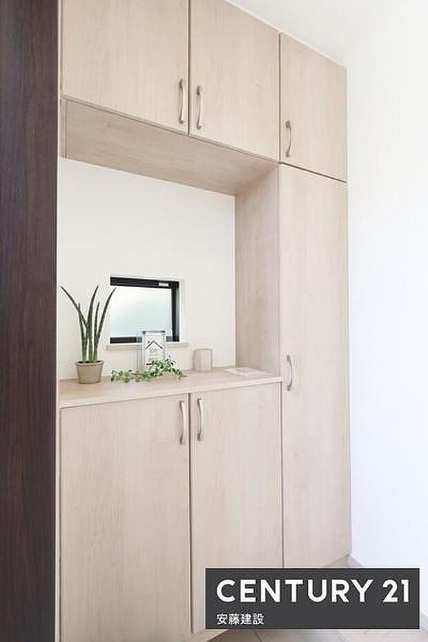 【 シューズボックス 】散らかりがちな玄関もすっきり片付くシューズボックス完備