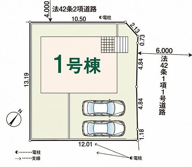 敷地約47坪!南側のお庭も広々