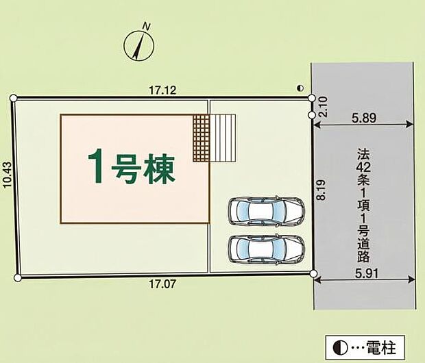 敷地約53坪!駐車スペースも広々