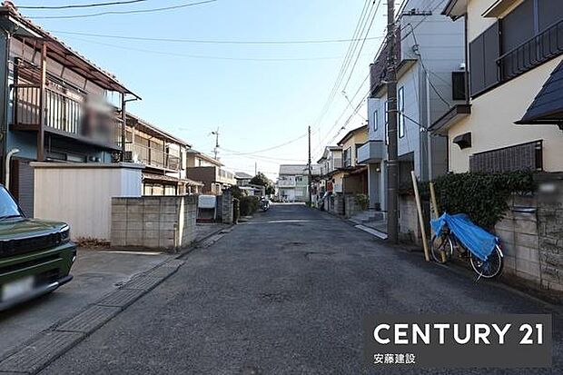 【 前面道路 】北東側6.2m私道前面道路行き止まりのため、通過車両が少なく静かです。