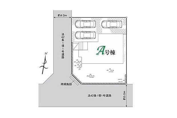敷地約53坪！南側のお庭も広々