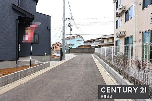 【 前面道路 】分譲地内約4.2m新設道路