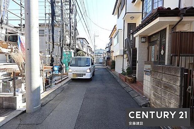 【　前面道路　】南西側約4ｍ公道