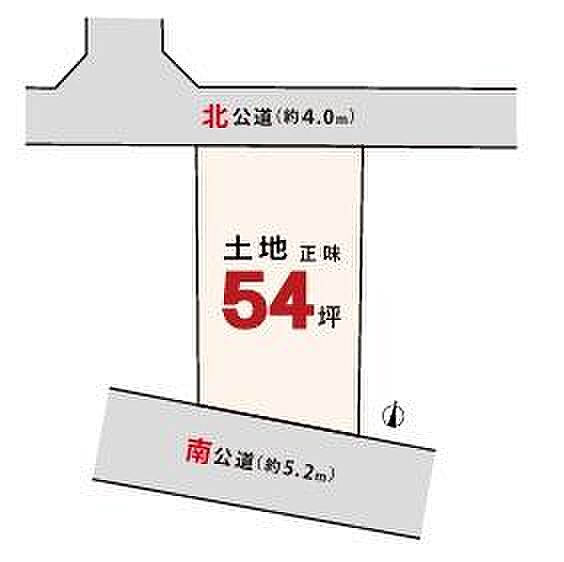 南側道路で明るくあたたか