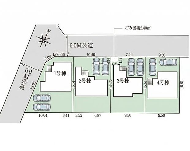 全4棟、3号棟です