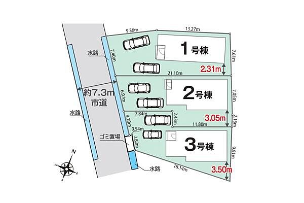 全3棟、3号棟です