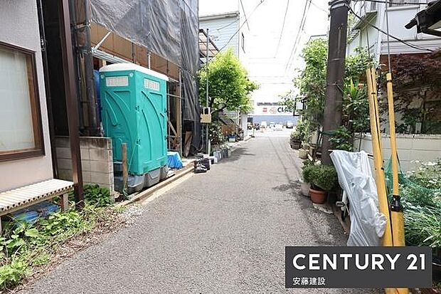 【 前面道路 】西側約4m私道