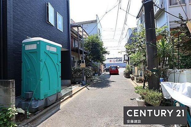 【　前面道路　】西側約4ｍ私道