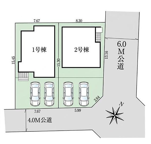 全2棟、1号棟です
