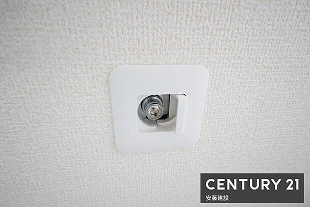 【 ガス栓 】洗面所にガス栓施工済みガス衣類乾燥機(乾太くん等)がすぐ設置しやすい設備!※導入可能なサイズは現況有姿になります。