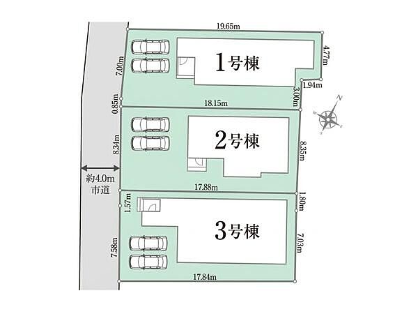 全3棟、3号棟平屋設計
