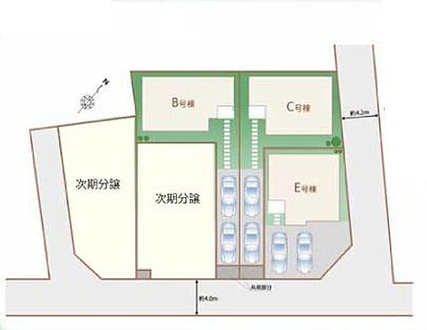 全5区画、C号棟です