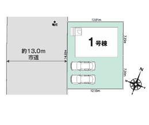敷地約52坪、整形地