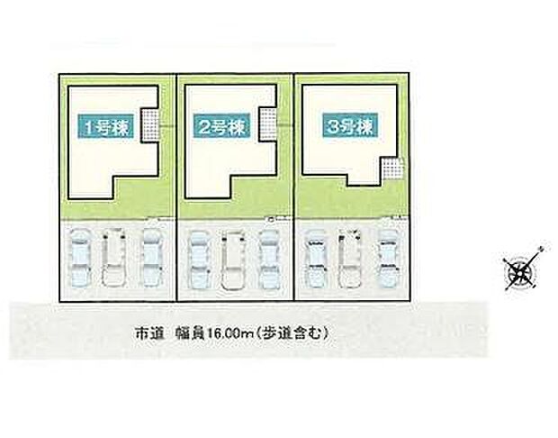 全3棟、2号棟です