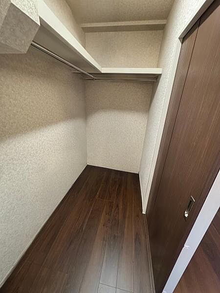 この収納スペースはゆとりある設計で衣類や小物をすっきりと整理できます。シンプルなデザインが魅力的でどんなインテリアにも合わせやすいです。奥行きがあるため季節ごとのアイテムも楽にしまえます。