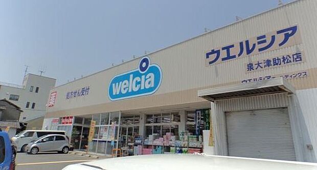 ウエルシア泉大津助松店まで500m