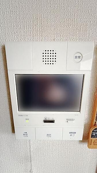 室内から解錠できるTVモニター付きオートロック対応インターホン