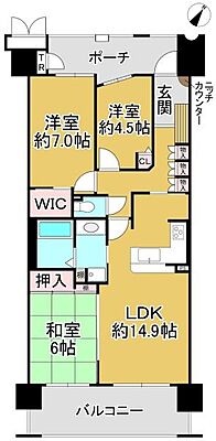 間取り ルネシエスタＢ棟 10階/-