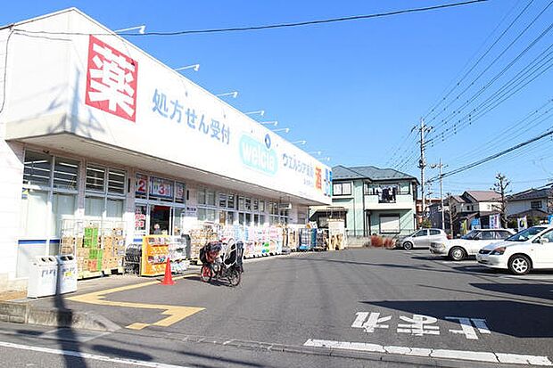 ウエルシア草加手代店まで166m、ウエルシア草加手代店166m(徒歩3分)