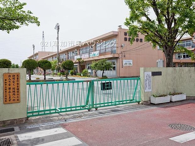 新里小学校まで150m、新里小学校150m(徒歩2分）