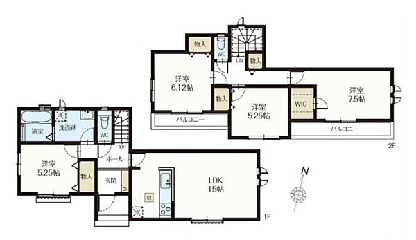 参考プラン：建物価格1536万円(税込)・総額4390万円(税込)