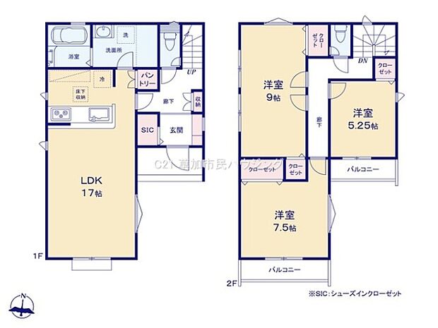 ※間取り図と現況が異なる場合は現況優先となります。