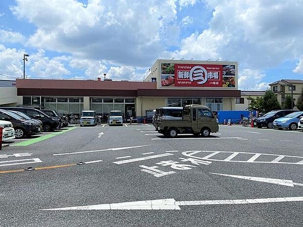 新鮮市場 八幡店まで166m、新鮮市場 八幡店166m(徒歩3分)