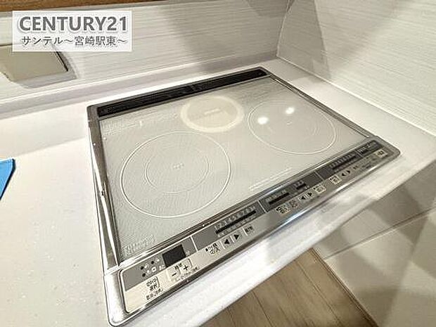 IHクッキングヒーターで、お料理中の火災の心配はございません。