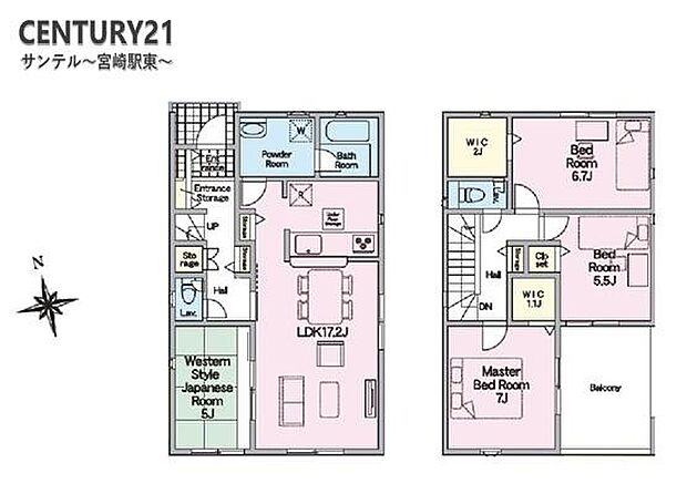 4LDKで余裕のある間取りです♪テレワークルームがあり、ファミリークローゼットとしても利用が出来ます。