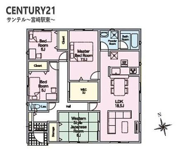 豊富な収納スペースを完備。衣類もすっきり収納でき、家族全員が快適に過ごせる空間です!