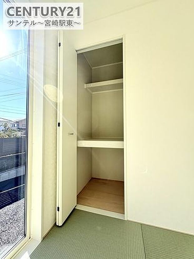 和室収納です。布団などの収納に活用できます。