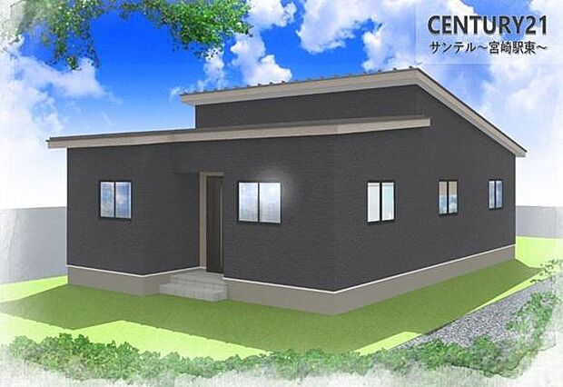 完成イメージです!カッコいい外観パースです。