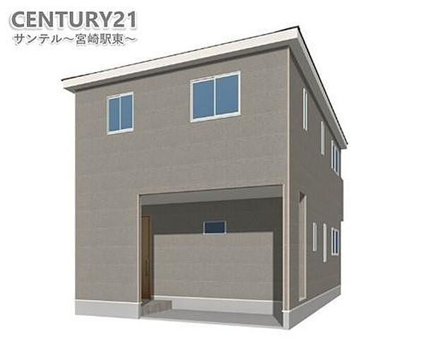 完成イメージです！外壁の汚れが目立ちにくい色合いの外観パースです。