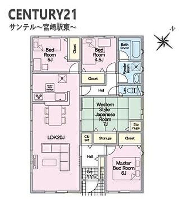 2号棟です！4LDKで余裕のある間取りです♪明るく広々としたリビングで、各居室には収納もあり、とても使いやすい間取りです♪