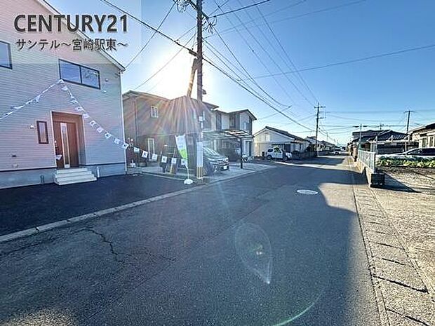 前面道路です♪幅員6.0m