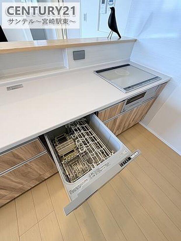 家事の時短になる便利アイテム「食洗器」付のキッチンです。